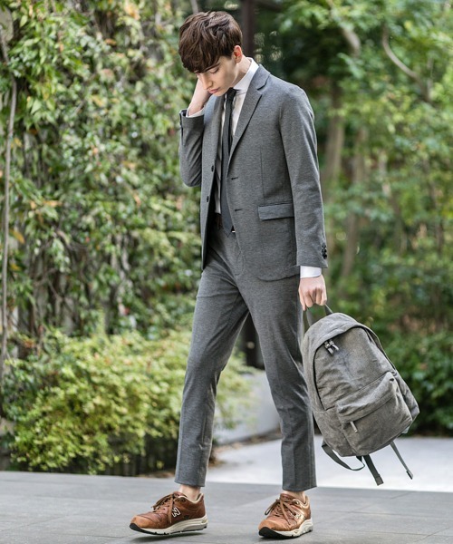 Buffalo Bobs(バッファローボブズ)の「NOMADO-SILKY(ノマド-シルキー)コンパクトシルキー 2B スーツ(スーツセット・メンズ・ネイビー/ダークグレー/グレー・1/S/3/L/2/M)」の19枚目の写真