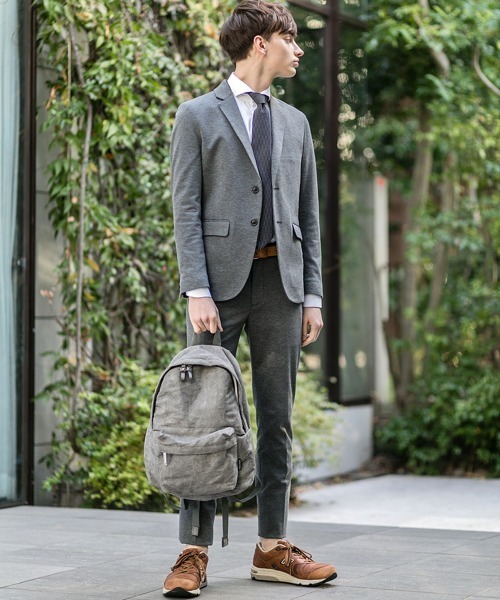 Buffalo Bobs(バッファローボブズ)の「NOMADO-SILKY(ノマド-シルキー)コンパクトシルキー 2B スーツ(スーツセット・メンズ・ネイビー/ダークグレー/グレー・1/S/3/L/2/M)」の20枚目の写真