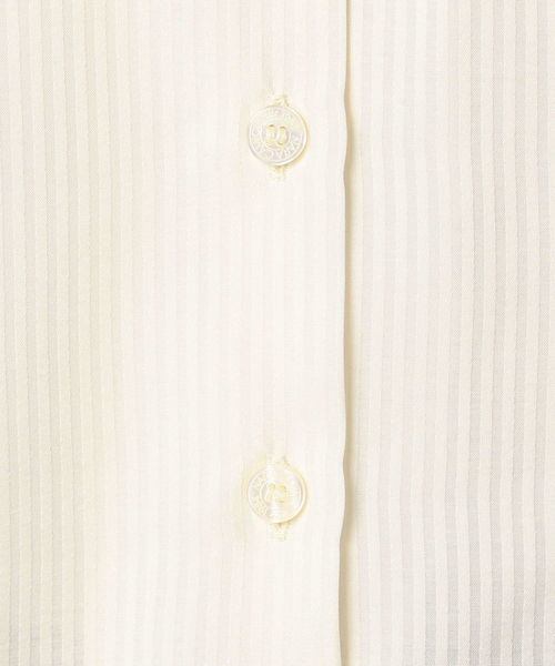 NARACAMICIE（ナラカミーチェ）の「サテンストライプボウタイ長袖ブラウス（シャツ/ブラウス・レディース・ホワイト/ベージュ/ピンク・SMALL/MEDIUM/LARGE）」の16枚目の写真