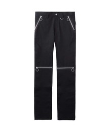 RIGID DENIM ZIPPED PANTS
