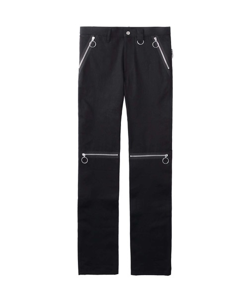 JOHN LAWRENCE SULLIVAN（ジョンローレンスサリバン）の「RIGID DENIM ZIPPED PANTS（デニムパンツ・メンズ・ホワイト/ブラック・44/46/48）」の2枚目の写真