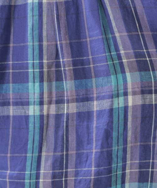 BAYFLOW(ベイフロー)の「リネンチェックシャツ(シャツ/ブラウス・レディース・ホワイト/グリーン/ブルー/ピンク・SMALL/MEDIUM)」の16枚目の写真