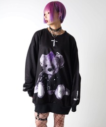 TRAVAS TOKYO | unkish bear BIG PO/パンクロックくまオーバーサイズトレーナー/スウェット(スウェット)