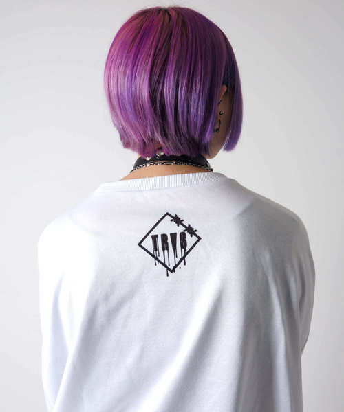 TRAVAS TOKYO(トラバス トウキョウ)の「unkish bear BIG PO/パンクロックくまオーバーサイズトレーナー/スウェット(スウェット・メンズ・ホワイト/ブラック・FREE)」の7枚目の写真