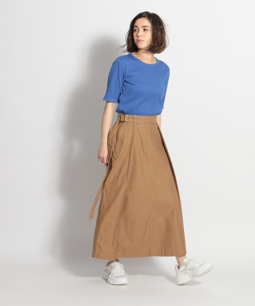 niko and...（ニコアンド）の「バックツイルインタックロングスカート（スカート・レディース・ブラック/ベージュ/グリーン・MEDIUM/LARGE）」の5枚目の写真