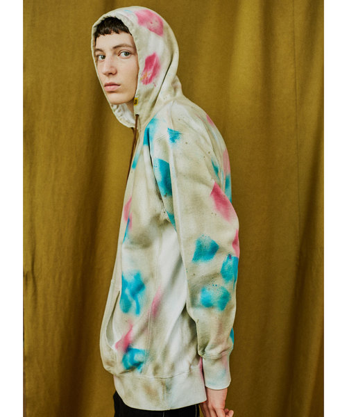 AlexanderLeeChang(アレキサンダーリーチャン)の「AlexanderLeeChang アレキサンダーリーチャン / DYE PARKA D.Y.E別注タイダイ染めプルオーバーパーカー / AC011915(パーカー)」|グレー