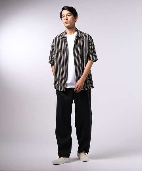 EDIFICE LA BOUCLE（エディフィスラブークル）の「LA BOUCLE / ラブークル リネンストレッチオーバーサイズ イージーパンツ（その他パンツ・メンズ・ネイビー・46/48）」の2枚目の写真