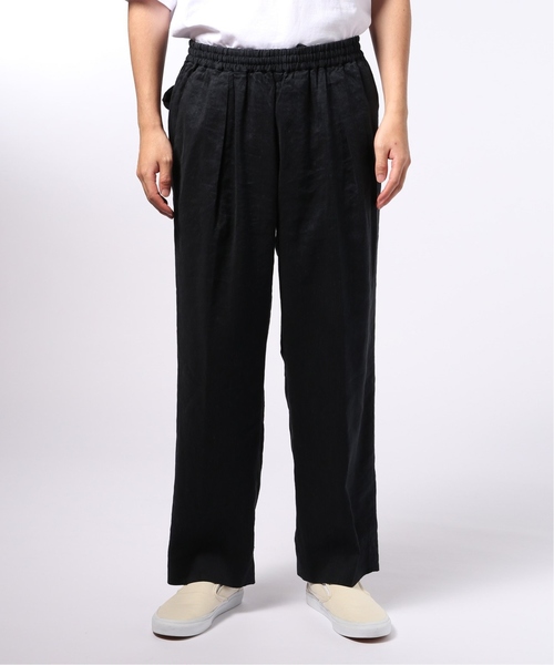 EDIFICE LA BOUCLE（エディフィスラブークル）の「LA BOUCLE / ラブークル リネンストレッチオーバーサイズ イージーパンツ（その他パンツ・メンズ・ネイビー・46/48）」の3枚目の写真