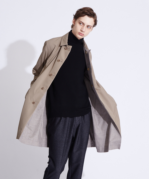 RECENCY OF MINE(リーセンシー オブ マイン)の「【Recency of Mine】DICROS リバーシブル ステンカラー コート(ステンカラーコート・メンズ・ネイビー/ブラック/ベージュ・44/46/48/50)」の2枚目の写真