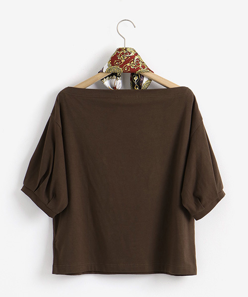 MAJESTIC LEGON（マジェスティックレゴン）の「スカーフセットボートネックＴ（Tシャツ/カットソー・レディース・ベージュ系その他2/オレンジ/ブラウン/ピンクベージュ/ブルー系その他2・MEDIUM）」の20枚目の写真