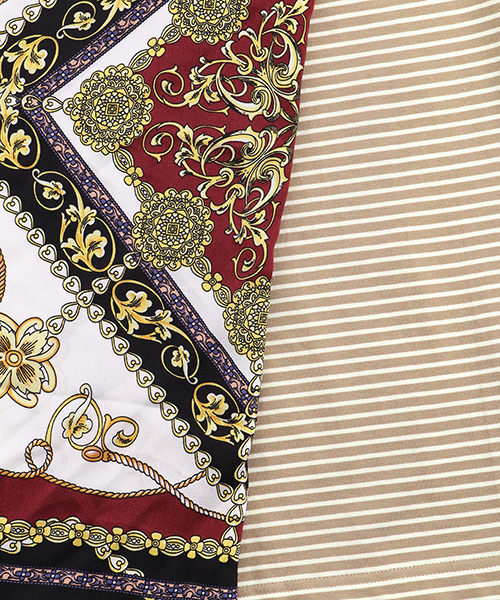 MAJESTIC LEGON（マジェスティックレゴン）の「スカーフセットボートネックＴ（Tシャツ/カットソー・レディース・ベージュ系その他2/オレンジ/ブラウン/ピンクベージュ/ブルー系その他2・MEDIUM）」の17枚目の写真