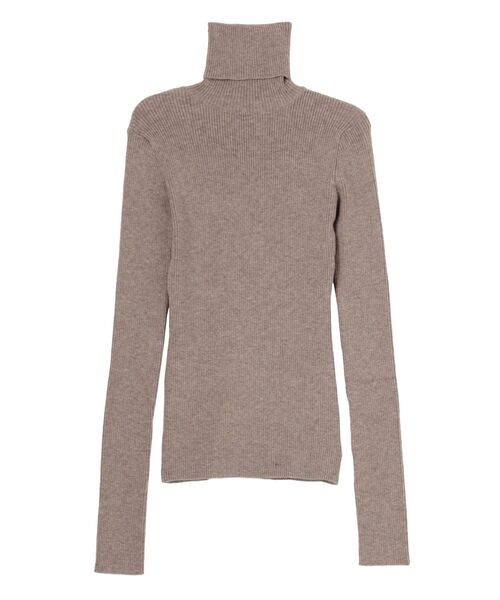 LAGUNAMOON（ラグナムーン）の「ベーシックリブタートルネック プルオーバー（ニット/セーター・レディース・アイボリー/ブラック/パープル/ブラウン/クリーム・FREE）」の4枚目の写真