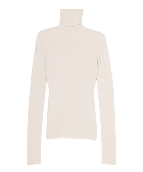 LAGUNAMOON（ラグナムーン）の「ベーシックリブタートルネック プルオーバー（ニット/セーター・レディース・アイボリー/ブラック/パープル/ブラウン/クリーム・FREE）」の2枚目の写真