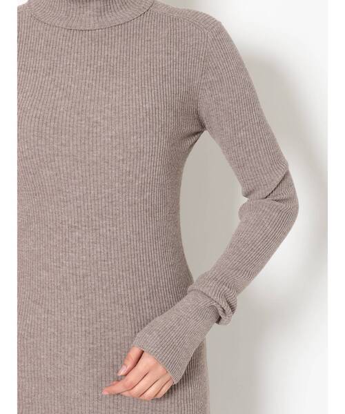 LAGUNAMOON（ラグナムーン）の「ベーシックリブタートルネック プルオーバー（ニット/セーター・レディース・アイボリー/ブラック/パープル/ブラウン/クリーム・FREE）」の17枚目の写真