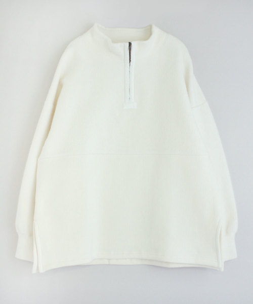 RNA-N(アールエヌエーエヌ)の「M1316 ハーフジップウォームプルオーバー(スウェット・レディース・オフホワイト/キャメル/ブラック・MEDIUM)」の17枚目の写真