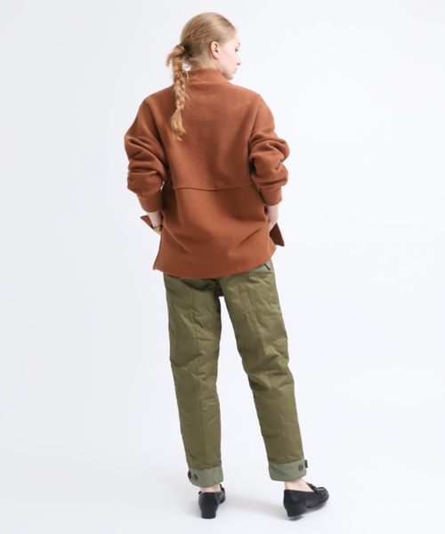 RNA-N(アールエヌエーエヌ)の「M1316 ハーフジップウォームプルオーバー(スウェット・レディース・オフホワイト/キャメル/ブラック・MEDIUM)」の8枚目の写真