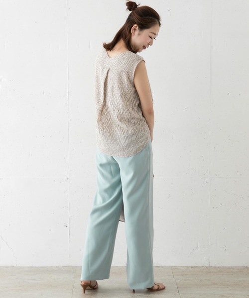 URBAN RESEARCH ROSSO（アーバンリサーチロッソ）の「『スタイリスト川上さやか×ROSSO』ベルト付きパンツ∴（その他パンツ・レディース・ブルー系その他/ピンク・36/38）」の20枚目の写真