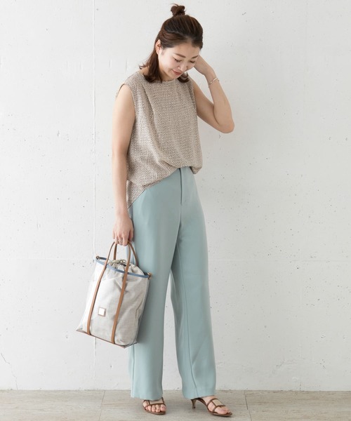 URBAN RESEARCH ROSSO（アーバンリサーチロッソ）の「『スタイリスト川上さやか×ROSSO』ベルト付きパンツ∴（その他パンツ・レディース・ブルー系その他/ピンク・36/38）」の19枚目の写真