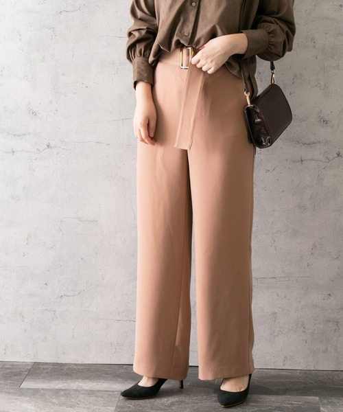 URBAN RESEARCH ROSSO（アーバンリサーチロッソ）の「『スタイリスト川上さやか×ROSSO』ベルト付きパンツ∴（その他パンツ・レディース・ブルー系その他/ピンク・36/38）」の18枚目の写真