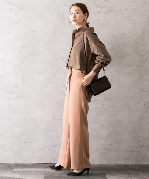 URBAN RESEARCH ROSSO（アーバンリサーチロッソ）の「『スタイリスト川上さやか×ROSSO』ベルト付きパンツ∴（その他パンツ・レディース・ブルー系その他/ピンク・36/38）」の16枚目の写真