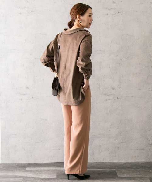 URBAN RESEARCH ROSSO（アーバンリサーチロッソ）の「『スタイリスト川上さやか×ROSSO』ベルト付きパンツ∴（その他パンツ・レディース・ブルー系その他/ピンク・36/38）」の15枚目の写真