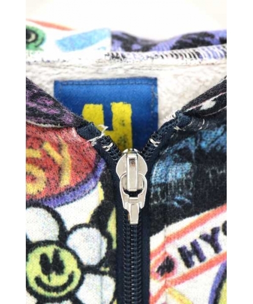 ブランド古着】総柄ジップアップパーカー（パーカー）｜HYSTERIC