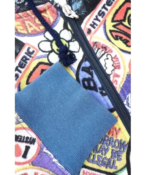 ブランド古着】総柄ジップアップパーカー（パーカー）｜HYSTERIC