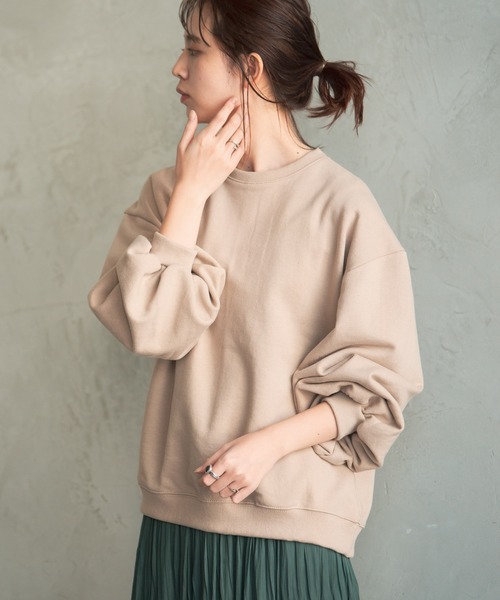 Aunt Marie's（アントマリーズ）の「AUNT MARIE'S バルーン袖スウェット（スウェット・レディース・ホワイト/グレー/モカ/ベージュ・FREE）」の6枚目の写真