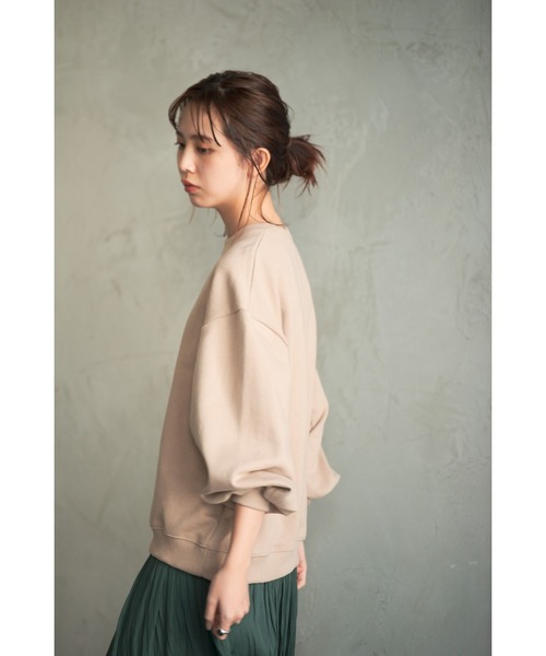 Aunt Marie's（アントマリーズ）の「AUNT MARIE'S バルーン袖スウェット（スウェット・レディース・ホワイト/グレー/モカ/ベージュ・FREE）」の8枚目の写真