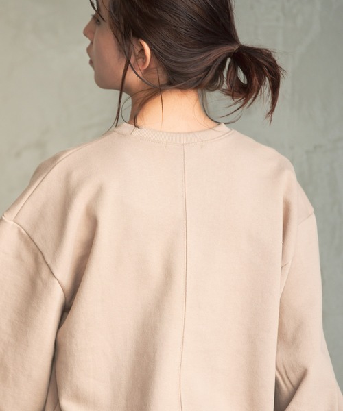 Aunt Marie's（アントマリーズ）の「AUNT MARIE'S バルーン袖スウェット（スウェット・レディース・ホワイト/グレー/モカ/ベージュ・FREE）」の9枚目の写真