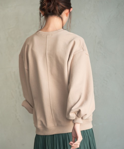 Aunt Marie's（アントマリーズ）の「AUNT MARIE'S バルーン袖スウェット（スウェット・レディース・ホワイト/グレー/モカ/ベージュ・FREE）」の10枚目の写真