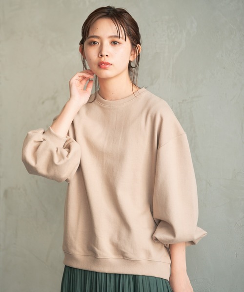 Aunt Marie's（アントマリーズ）の「AUNT MARIE'S バルーン袖スウェット（スウェット・レディース・ホワイト/グレー/モカ/ベージュ・FREE）」の11枚目の写真