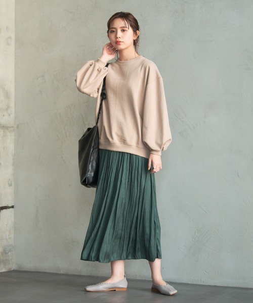 Aunt Marie's（アントマリーズ）の「AUNT MARIE'S バルーン袖スウェット（スウェット・レディース・ホワイト/グレー/モカ/ベージュ・FREE）」の16枚目の写真