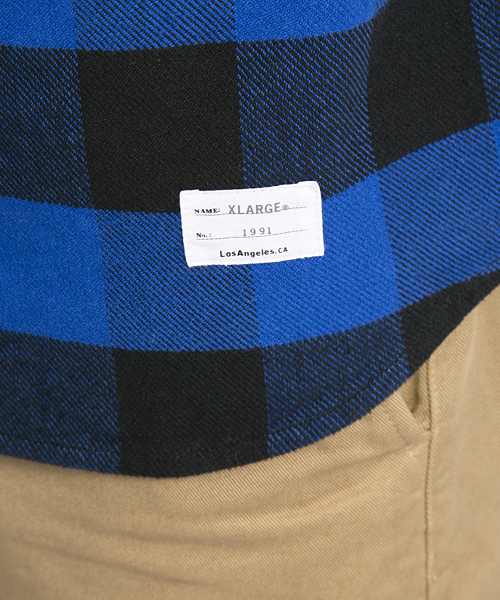 XLARGE（エクストララージ）の「L/S BUFFALO CHECK SHIRT（シャツ/ブラウス・メンズ・レッド/ホワイト/ブルー・SMALL/LARGE/MEDIUM/X-LARGE）」の14枚目の写真