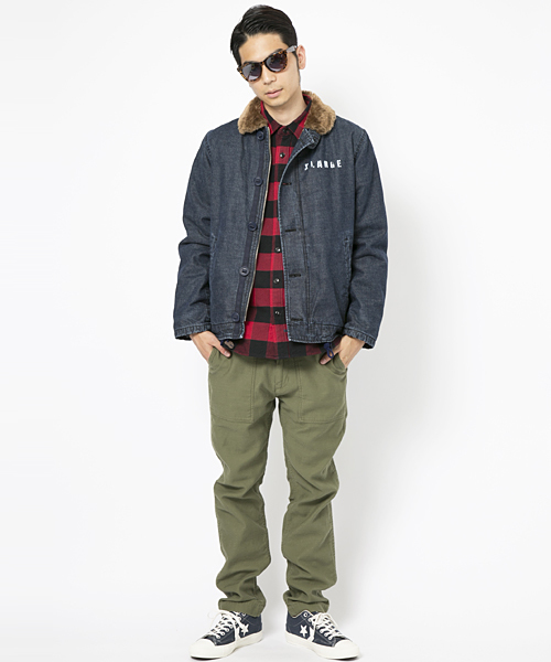XLARGE（エクストララージ）の「L/S BUFFALO CHECK SHIRT（シャツ/ブラウス・メンズ・レッド/ホワイト/ブルー・SMALL/LARGE/MEDIUM/X-LARGE）」の10枚目の写真