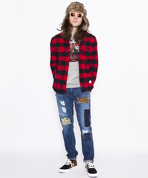 XLARGE（エクストララージ）の「L/S BUFFALO CHECK SHIRT（シャツ/ブラウス・メンズ・レッド/ホワイト/ブルー・SMALL/LARGE/MEDIUM/X-LARGE）」の11枚目の写真