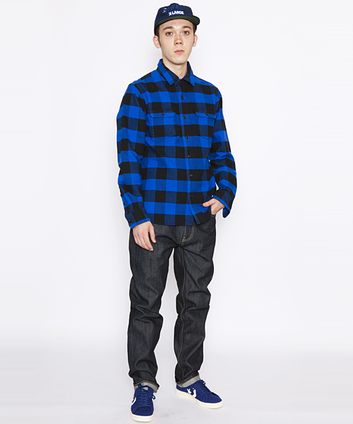 XLARGE（エクストララージ）の「L/S BUFFALO CHECK SHIRT（シャツ/ブラウス・メンズ・レッド/ホワイト/ブルー・SMALL/LARGE/MEDIUM/X-LARGE）」の9枚目の写真
