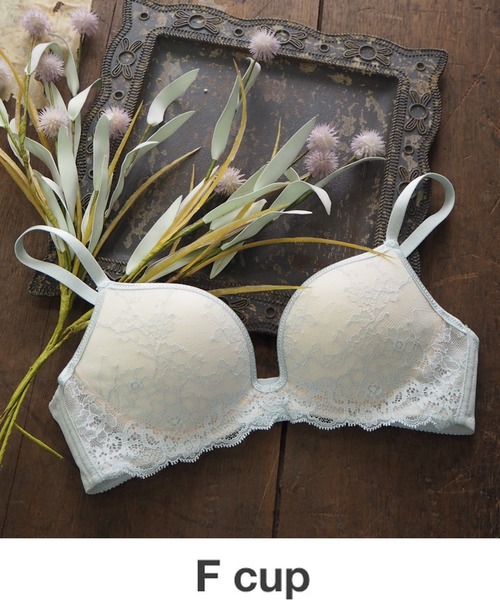 Amphi 寄せる Just Fit ラッセルレース ノンワイヤーモールド ブラジャー Fcup ブラジャー Amphi アンフィ のファッション通販 Zozotown