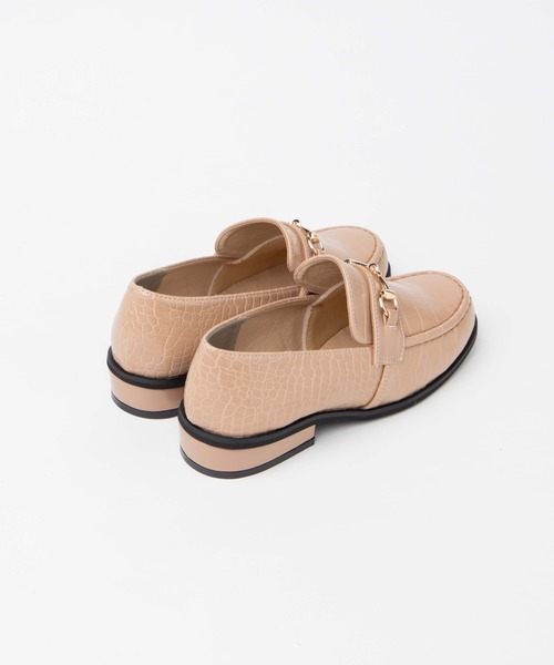 WEGO(ウィゴー)の「WEGO/ビット付きローファー(ローファー・レディース・ブラック/ベージュ・LARGE/MEDIUM)」の9枚目の写真