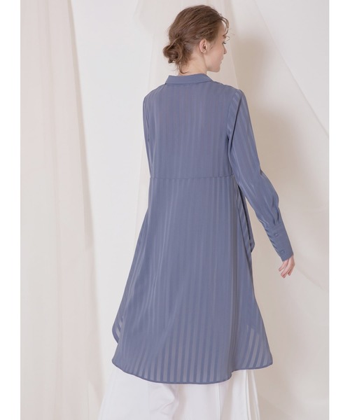 MIELI INVARIANT(ミエリインヴァリアント)の「イレギュラーラウンドブラウス(シャツ/ブラウス・レディース・ブルー/ホワイト・FREE)」の16枚目の写真