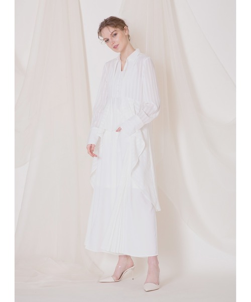 MIELI INVARIANT(ミエリインヴァリアント)の「イレギュラーラウンドブラウス(シャツ/ブラウス・レディース・ブルー/ホワイト・FREE)」の17枚目の写真