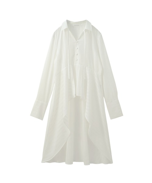 MIELI INVARIANT(ミエリインヴァリアント)の「イレギュラーラウンドブラウス(シャツ/ブラウス・レディース・ブルー/ホワイト・FREE)」の13枚目の写真