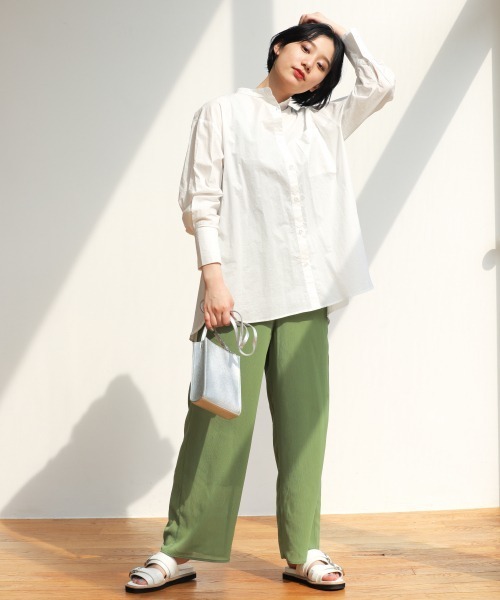 PAGEBOY(ページボーイ)の「シアーヨウリュウパンツ(その他パンツ・レディース・カーキ/パープル/ブラック/グレイッシュベージュ/ワインレッド・FREE)」の10枚目の写真