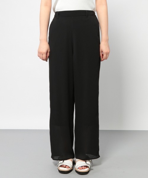 PAGEBOY(ページボーイ)の「シアーヨウリュウパンツ(その他パンツ・レディース・カーキ/パープル/ブラック/グレイッシュベージュ/ワインレッド・FREE)」の14枚目の写真