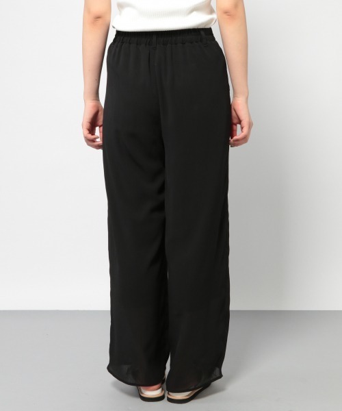 PAGEBOY(ページボーイ)の「シアーヨウリュウパンツ(その他パンツ・レディース・カーキ/パープル/ブラック/グレイッシュベージュ/ワインレッド・FREE)」の16枚目の写真