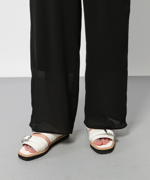 PAGEBOY(ページボーイ)の「シアーヨウリュウパンツ(その他パンツ・レディース・カーキ/パープル/ブラック/グレイッシュベージュ/ワインレッド・FREE)」の19枚目の写真