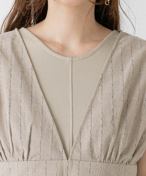 mystic（ミスティック）の「ビスチェ×ワンピース セット（ワンピース・レディース・ブラック/ベージュ/オフホワイト・FREE）」の12枚目の写真