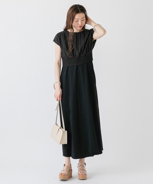 mystic（ミスティック）の「ビスチェ×ワンピース セット（ワンピース・レディース・ブラック/ベージュ/オフホワイト・FREE）」の5枚目の写真