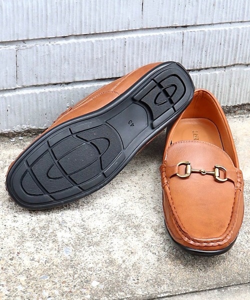 LASSU&FRISS（ラスアンドフリス）の「LASSU&FRISS / ドライビングシューズ　ビットローファー(908)（ローファー・メンズ・キャメル/ブラック/ダークブラウン/ホワイト・40/44/43/41/42）」の4枚目の写真