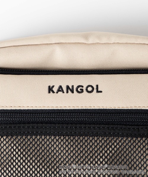 KANGOL（カンゴール）の「∴WEGO/KANGOL 別注メッシュショルダーバッグ（ショルダーバッグ・メンズ・ベージュ/ブラック・FREE）」の9枚目の写真